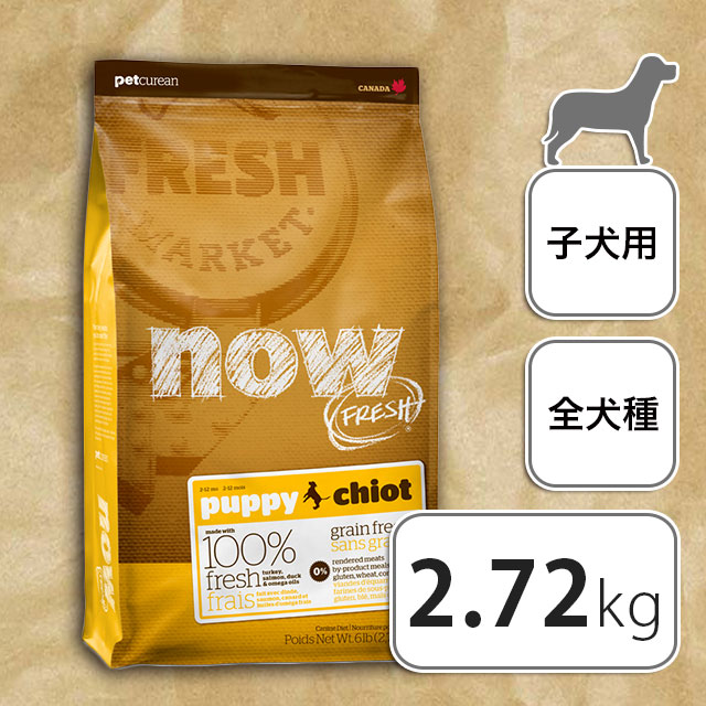 Now Fresh ナウフレッシュ ドッグフード パピー 2 72kg Qoonqoon